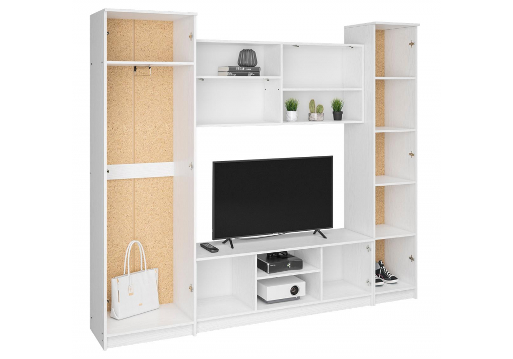 фото готовая гостиная woodville бертелена белое дерево / белое дерево 507393 | 220svet.ru