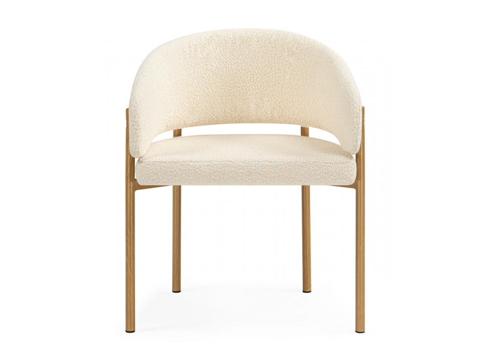 фото стул на металлокаркасе woodville janin white / wooden metal 15931 | 220svet.ru