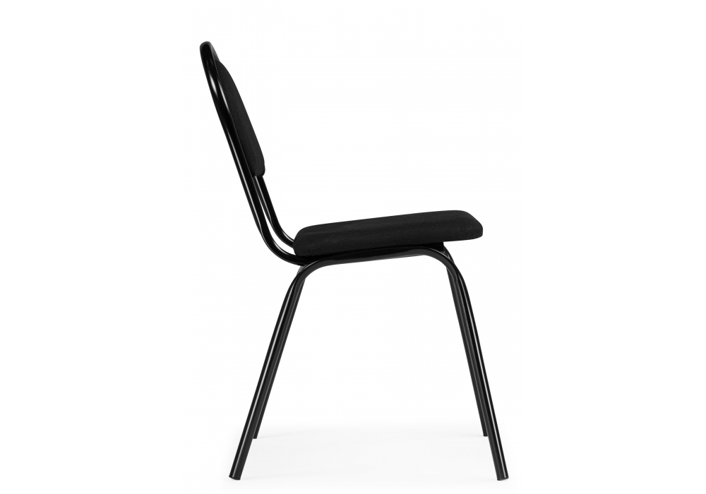 фото стул на металлокаркасе woodville гумер ткань черный / черный глянец 673646 | 220svet.ru