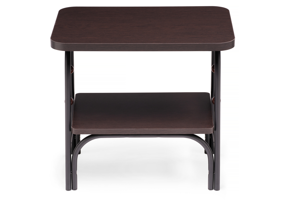 фото тумба прикроватная woodville клео 2 черная / венге 446218 | 220svet.ru