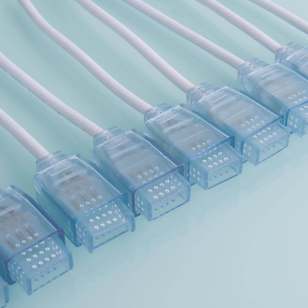 фото набор гибких коннекторов для светодиодной ленты elektrostandard мультибелая ls013 220v 2835 psl-09 (10 шт) a041345 | 220svet.ru