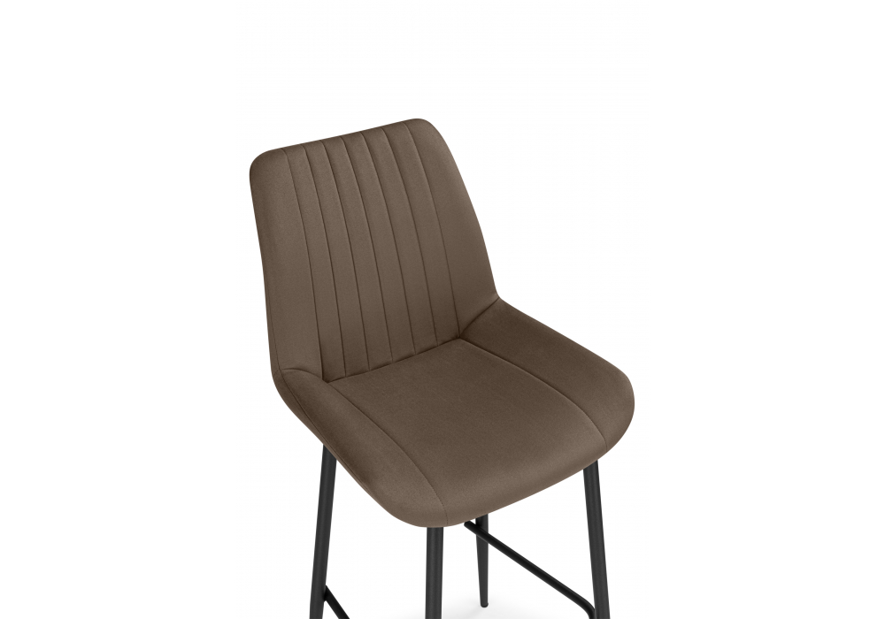 фото барный стул поворотный woodville седа 360 коричневый (zd 233) / черный np 632624 | 220svet.ru