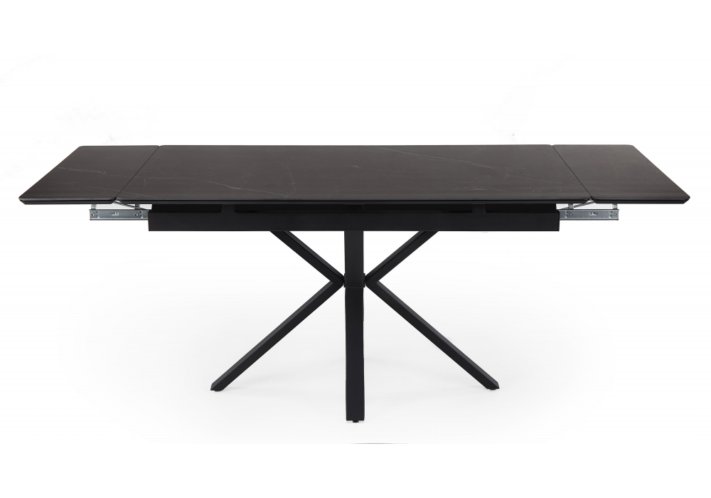 фото керамический стол раскладной 120(180)х80 woodville старлайт shakespeare black / черный 622889 | 220svet.ru