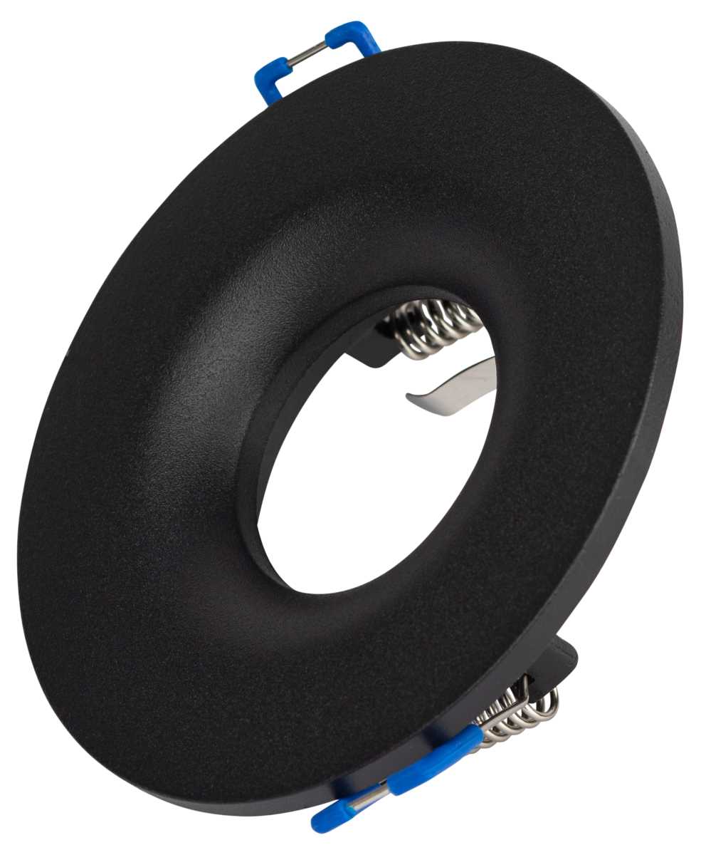 фото светильник встраиваемый алюминиевый эра kl105 bk под лампу mr16 gu5.3 черный б0059792 | 220svet.ru