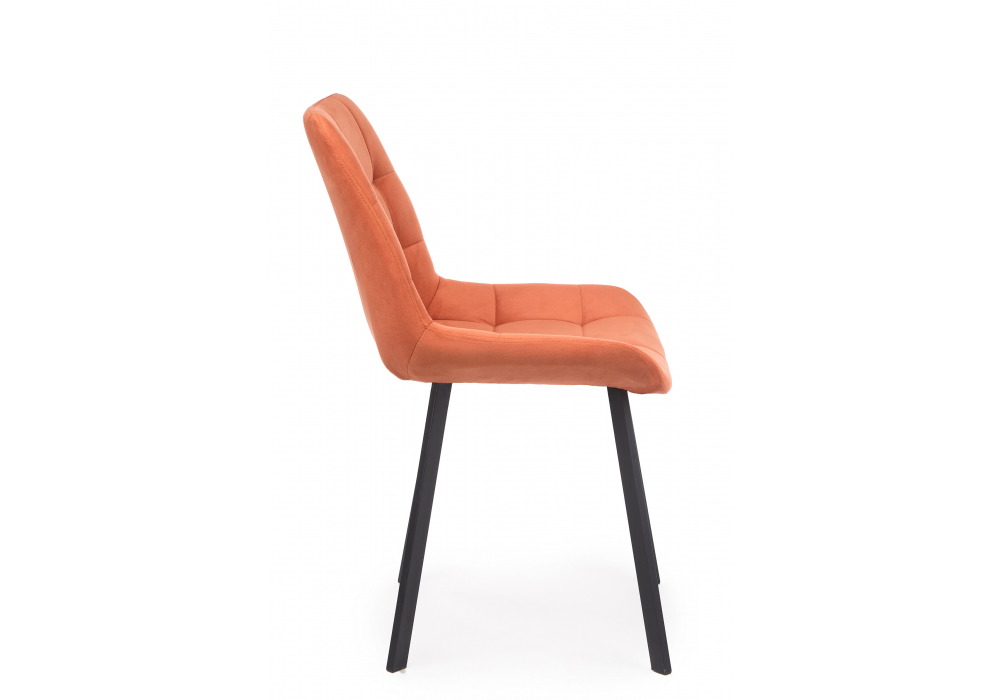 фото стул вращающийся на металлокаркасе woodville челси 360 п терракотовый (zd 432) / черный 632525 | 220svet.ru