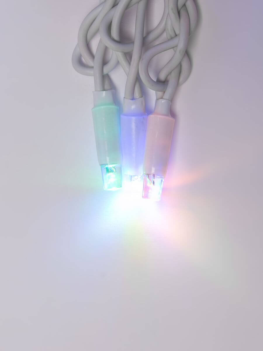 фото светодиодная гирлянда uniel бахрома 230v разноцветный uld-b3010-200/swk multi ip67 ul-00002271 | 220svet.ru