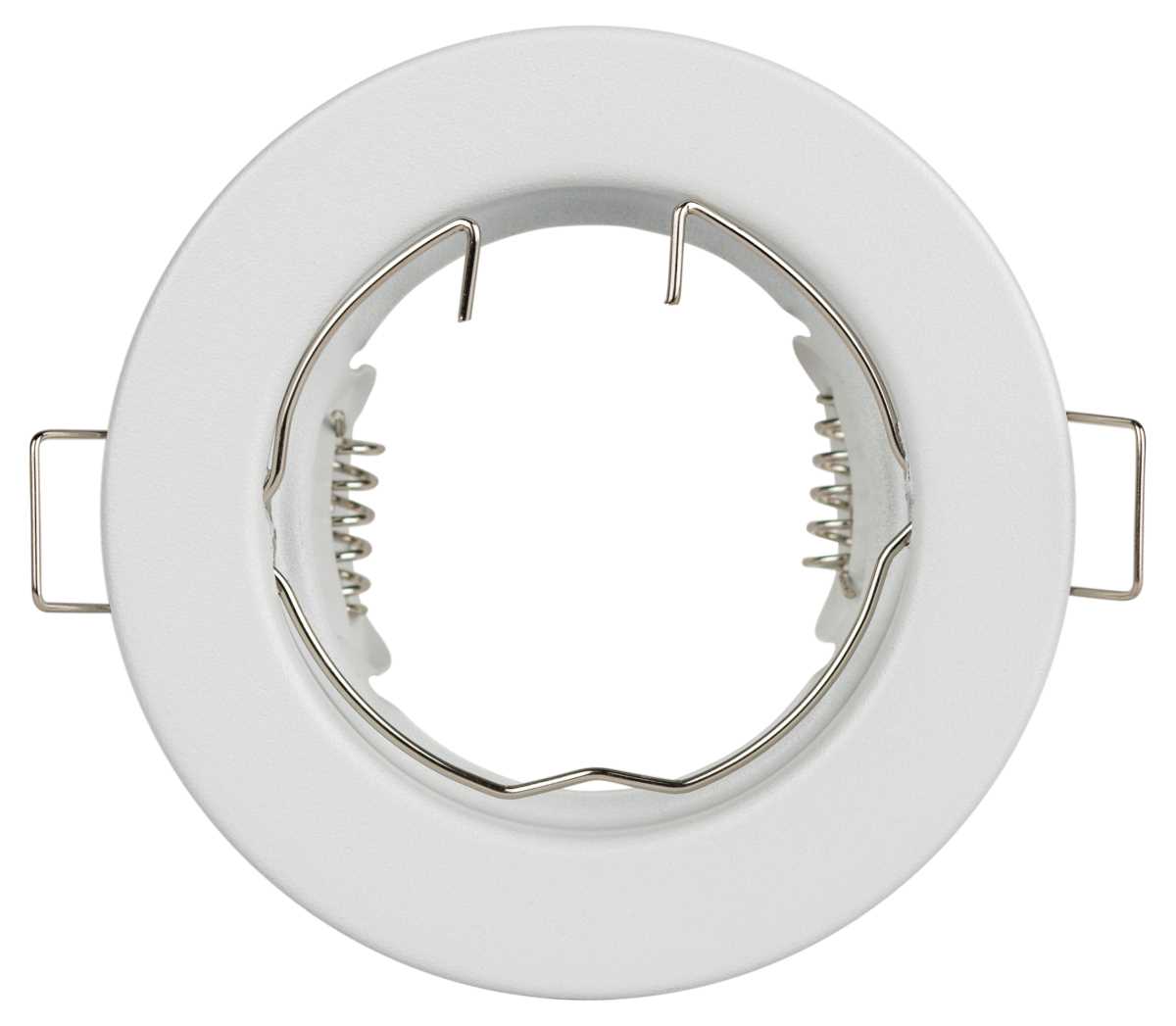 фото светильник встраиваемый штампованный эра st1 swh под лампу mr16 gu5.3 белый матовый б0059740 | 220svet.ru