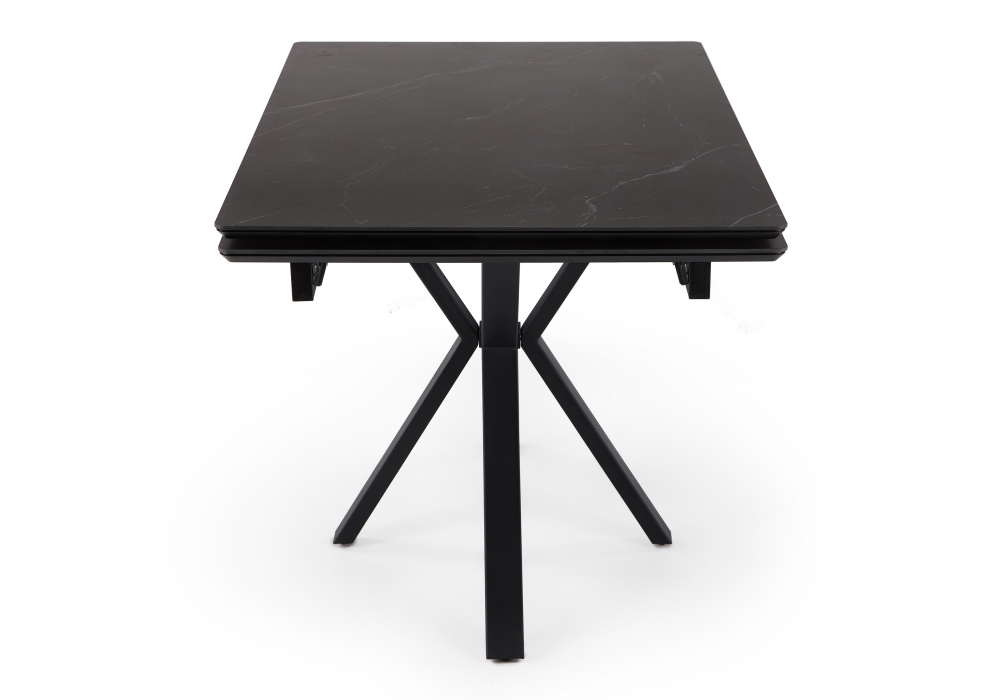 фото керамический стол раскладной 140 (200) х 80 woodville старлайт shakespeare black / черный 622892 | 220svet.ru