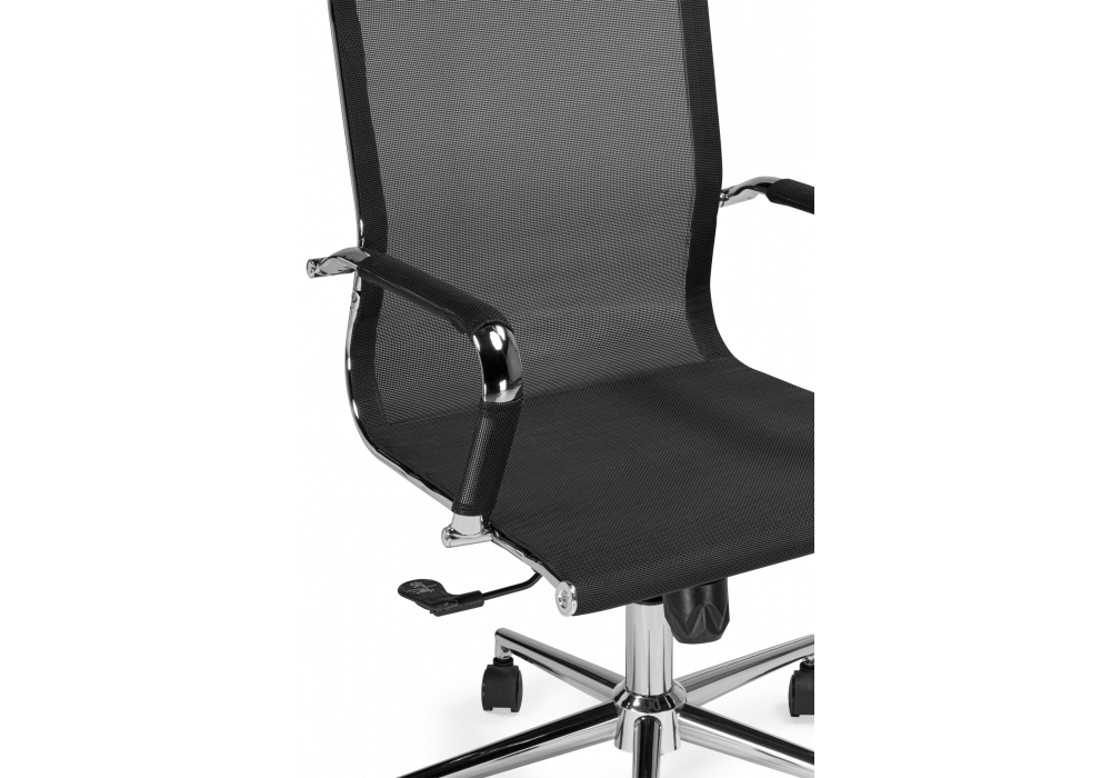 фото компьютерное кресло woodville reus сетка черный / хром 15943 | 220svet.ru