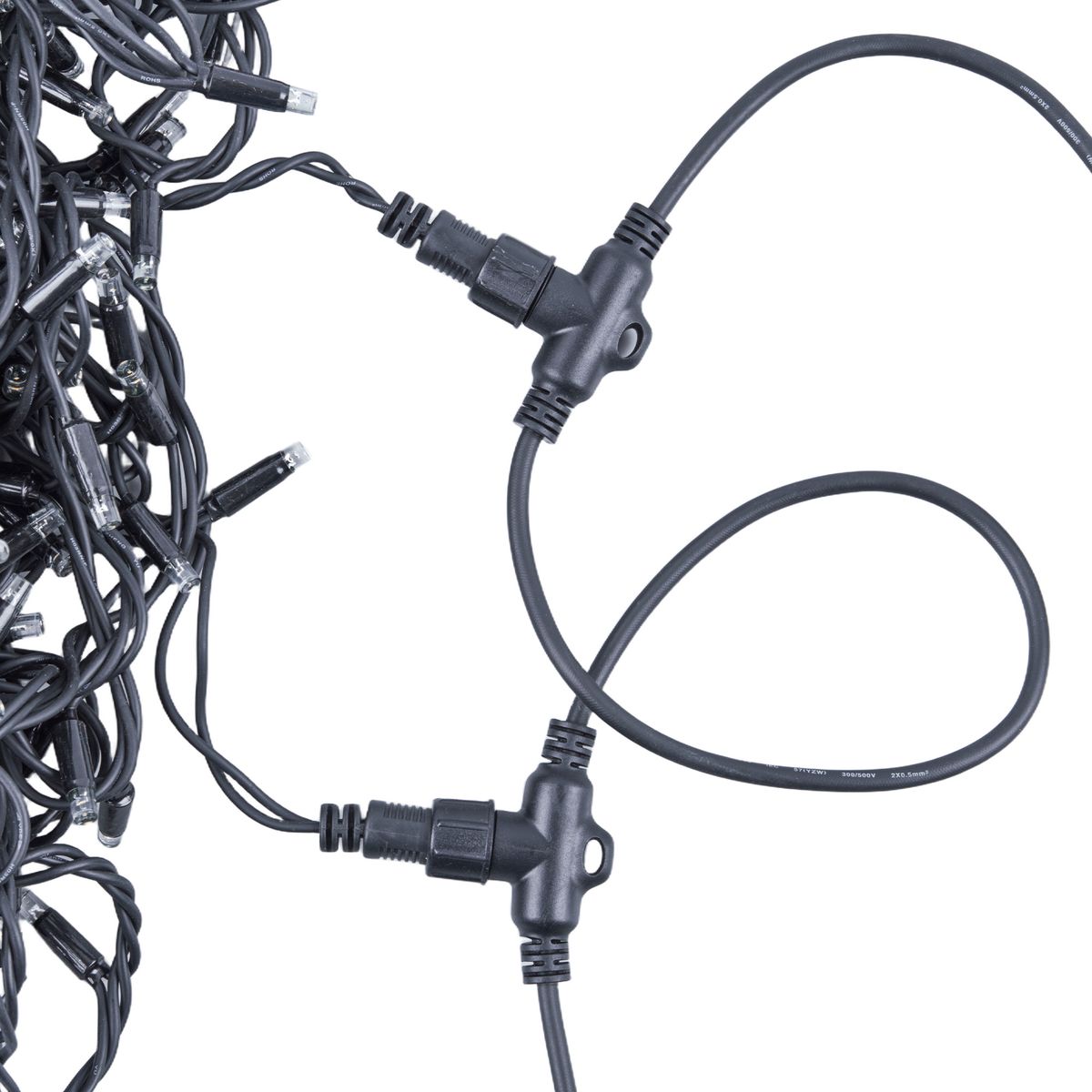 фото провод-шина для гирлянд uniel ucx-f90 t05/2m/bk ul-00013221 | 220svet.ru