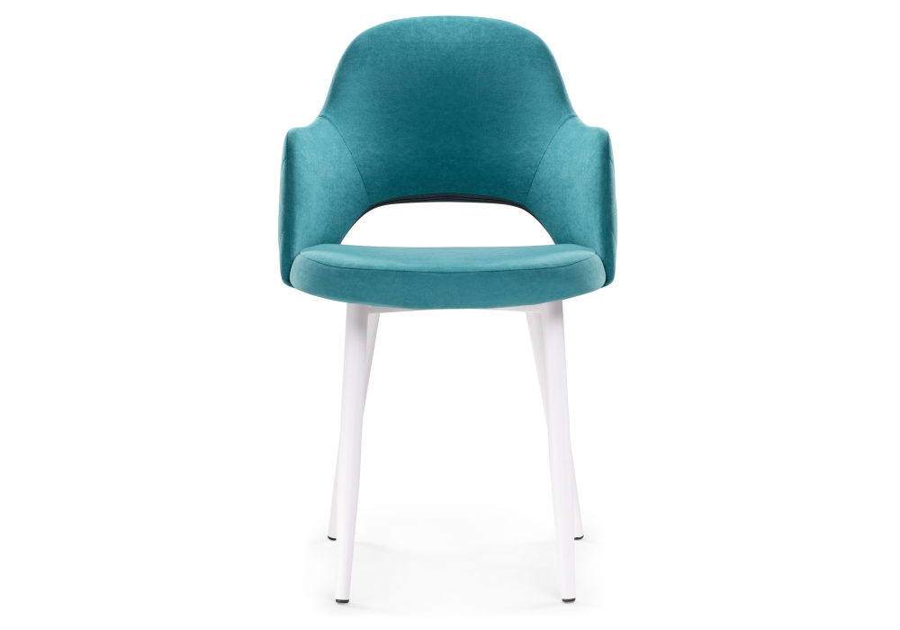 фото стул woodville гутрид ромбы сзади белый / бирюзовый 507227 | 220svet.ru