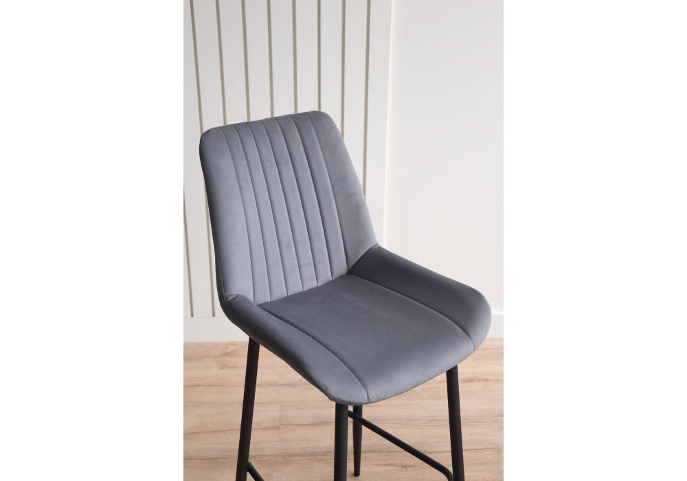 фото барный стул woodville седа темно-серый / черный 632591 | 220svet.ru