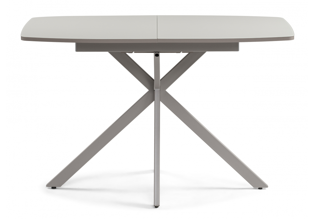 фото стол стеклянный раскладной woodville тамаса матовое стекло латте / капучино 584298 | 220svet.ru