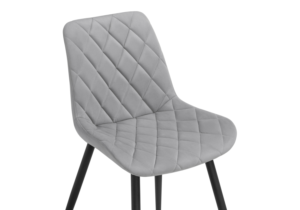 фото стул woodville баодин б/к светло-серый / черный 517120 | 220svet.ru