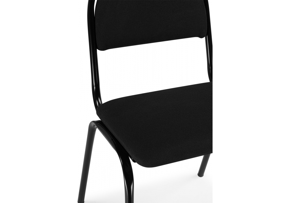 фото стул на металлокаркасе woodville гумер ткань черный / черный глянец 673646 | 220svet.ru