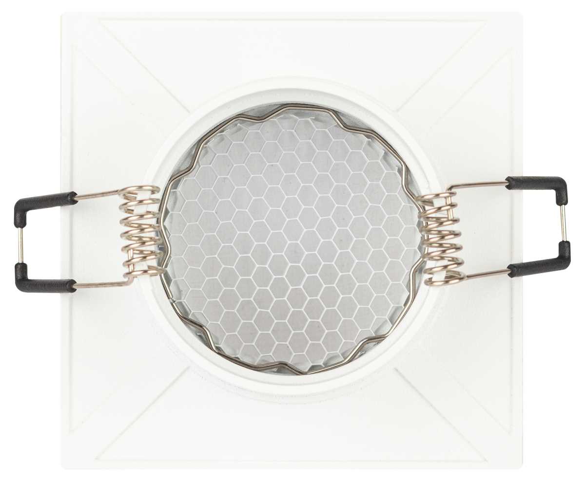 фото светильник встраиваемый алюминиевый эра kl110 wh под лампу mr16 gu5.3 белый матовый б0061529 | 220svet.ru