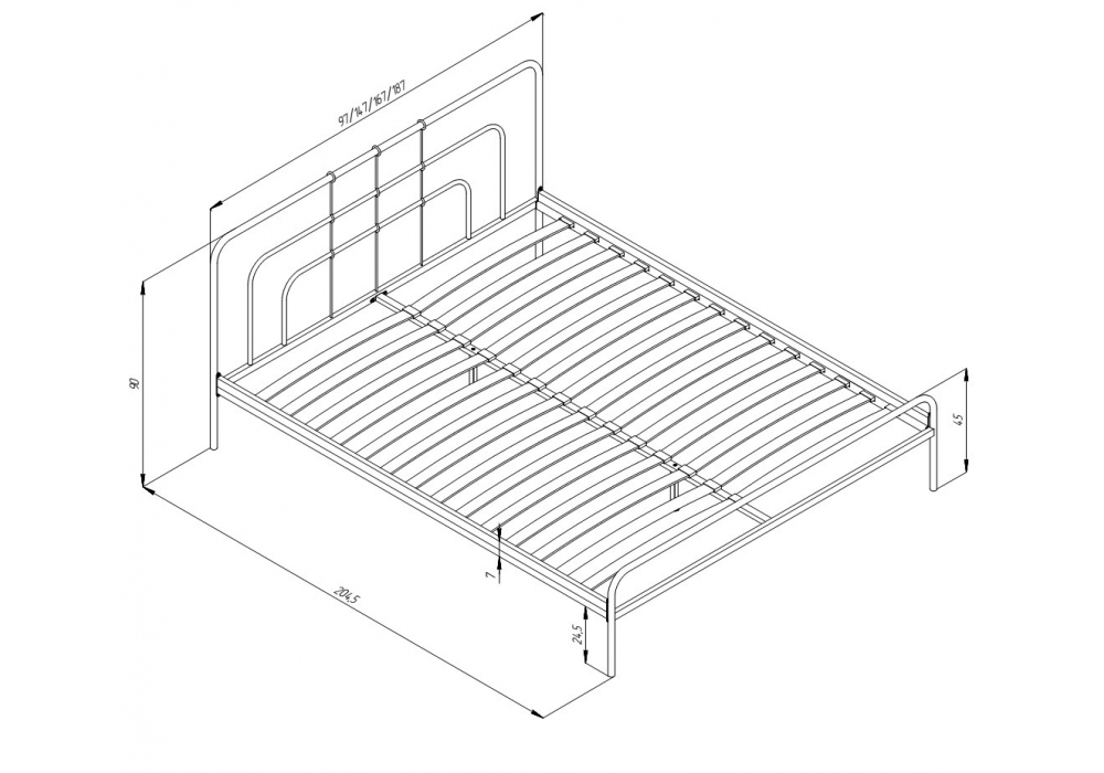 фото двуспальная кровать 160х200 woodville ирэн белая 613396 | 220svet.ru