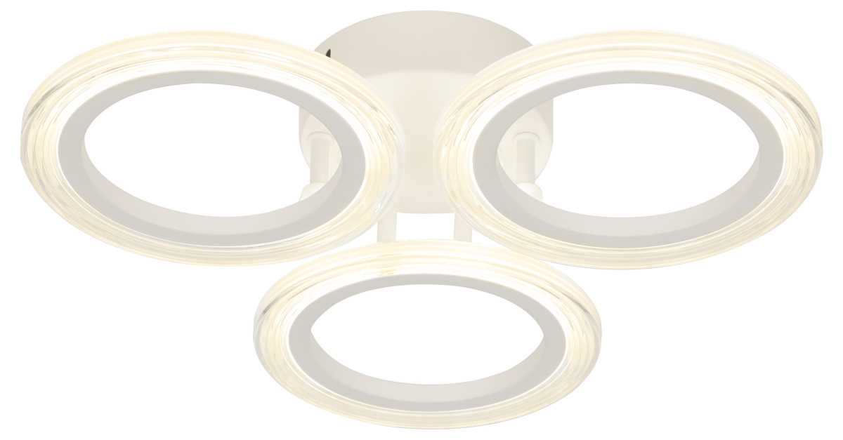 фото светильник потолочный светодиодный эра модерн ring cll-1-39w 4k wh без ду белый б0069742 | 220svet.ru