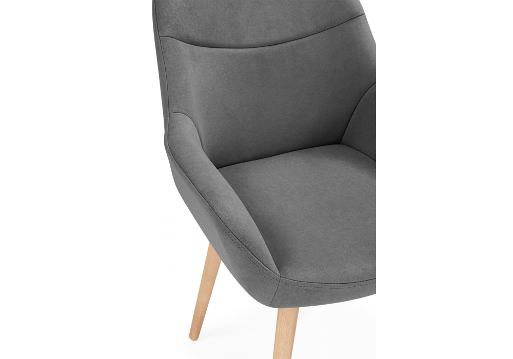 фото стул деревянный woodville флюид темно-серый (zd 995) / светлое дерево 642959 | 220svet.ru