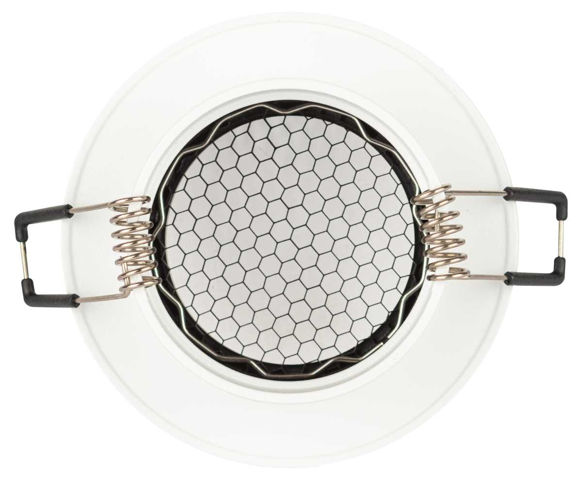 фото светильник встраиваемый алюминиевый эра kl109 wh/bk под лампу mr16 gu5.3 белый/черный матовый б0061828 | 220svet.ru