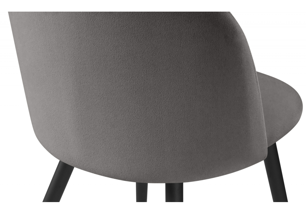 фото стул на металлокаркасе woodville gabi темно-серый / черный / золотой 15939 | 220svet.ru