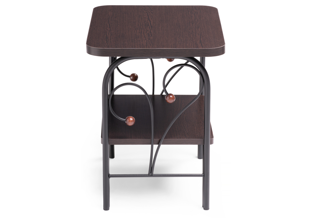 фото тумба прикроватная woodville клео 2 черная / венге 446218 | 220svet.ru