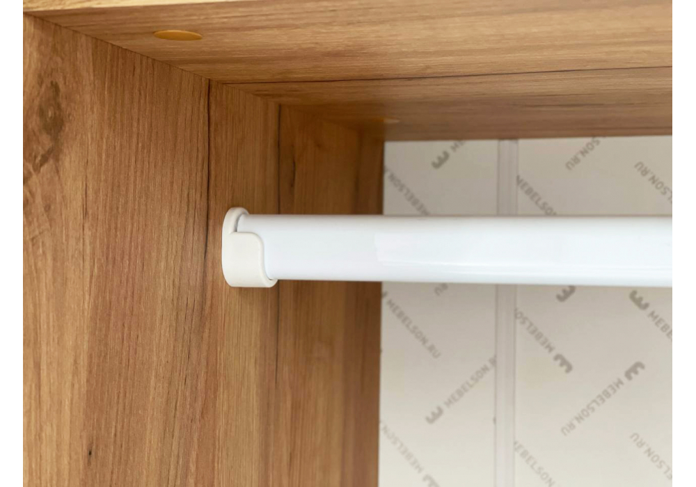 фото шкаф woodville адам двухдверныйдуб крафт золотой / белое дерево 576852 | 220svet.ru