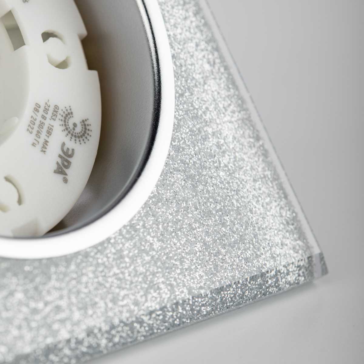 фото светильник встраиваемый cо светодиодной подсветкой эра dk ld50 ch/shsl под лампу gx53 хром/серебро б0057471 | 220svet.ru