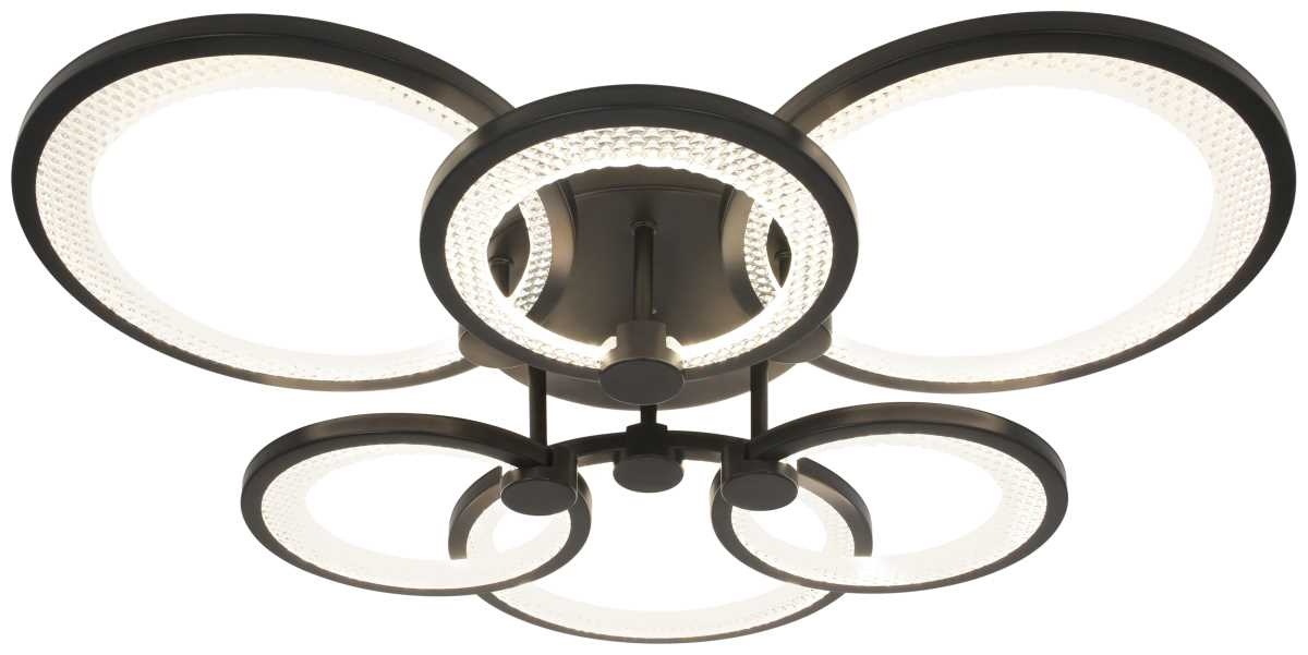 фото светильник потолочный светодиодный эра модерн с ду odry cll-1-117-rc bk б0069752 | 220svet.ru