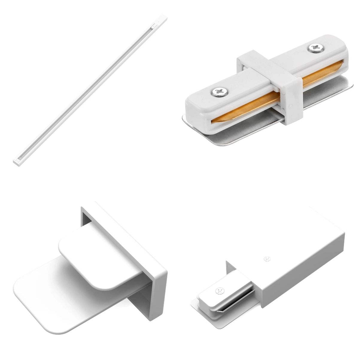 фото комплект из 2 трековых светодиодных светильников на шинопроводе apeyron 07-40 | 220svet.ru