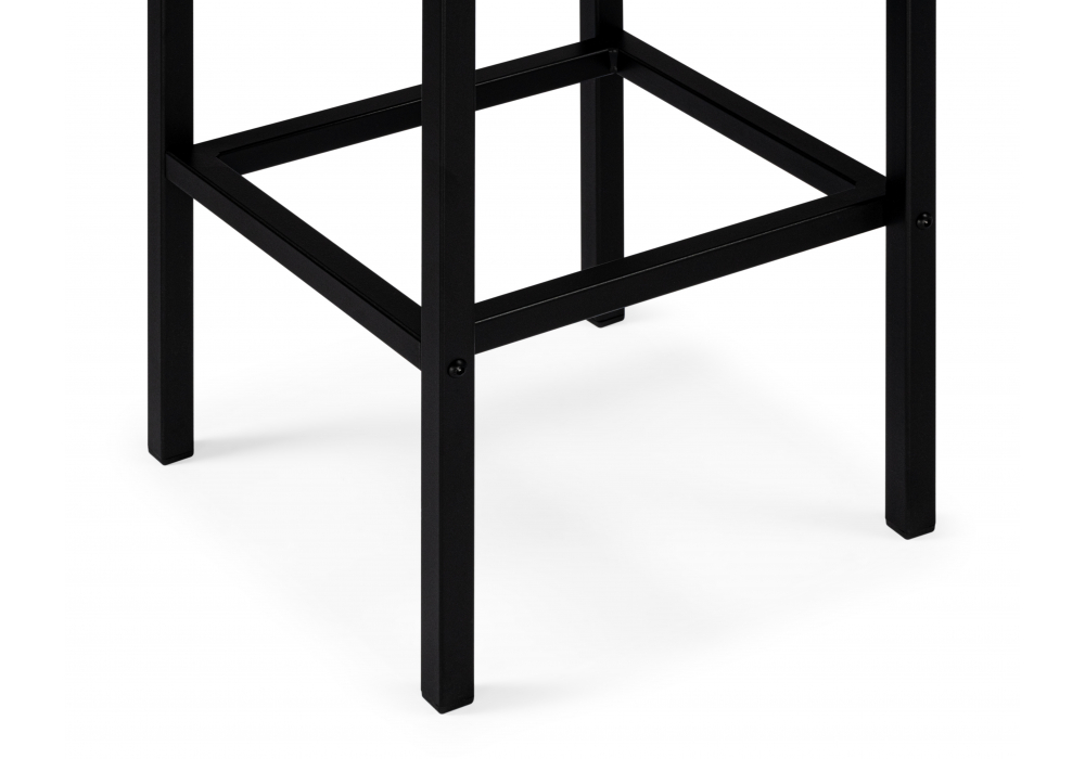 фото барный стул woodville лофт микровелюр катания блэк / черный матовый 614949 | 220svet.ru