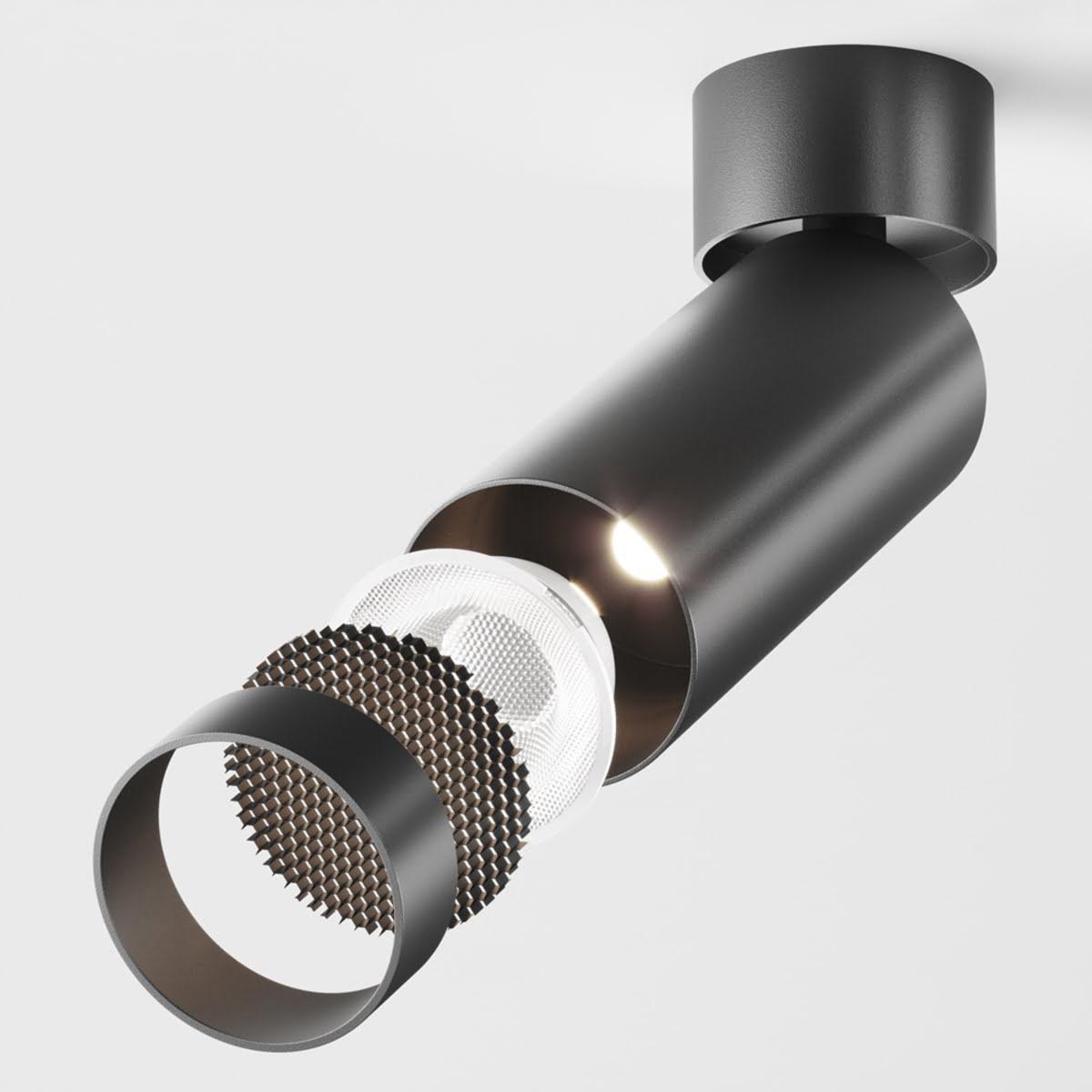 фото потолочный светодиодный светильник maytoni technical focus led c055cl-l12b4k-w-d-b | 220svet.ru