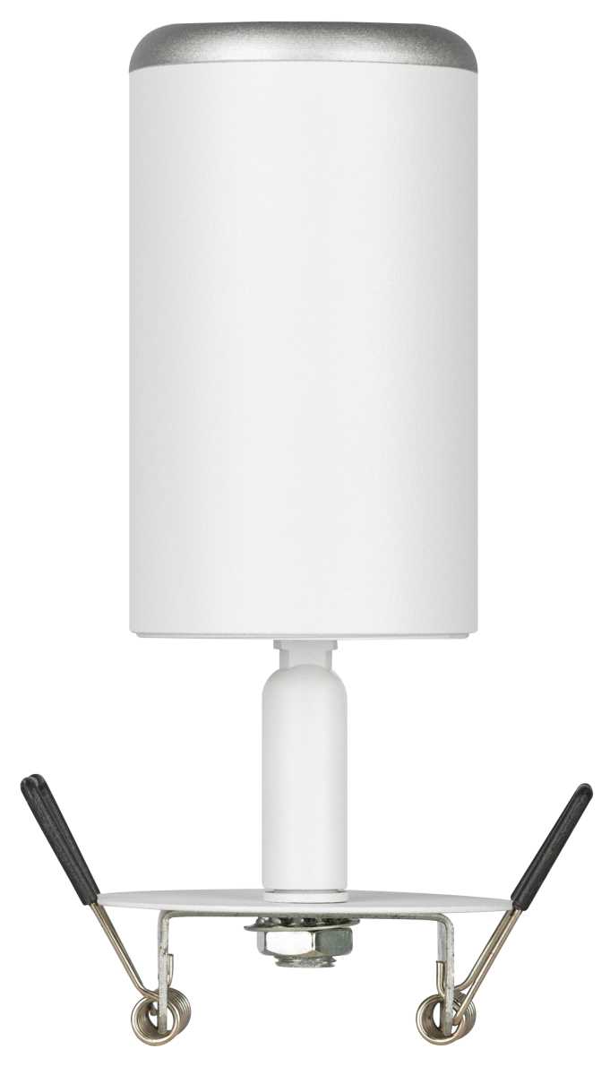 фото светильник встраиваемый алюминиевый эра kl106 wh/sl под лампу mr16 gu10 белый/серебро матовый б0061634 | 220svet.ru