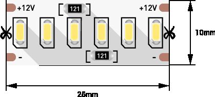 фото лента swg 24w/m 240led/m 3014smd теплый белый 5m swg4240-12-24-ww-m 009470 | 220svet.ru