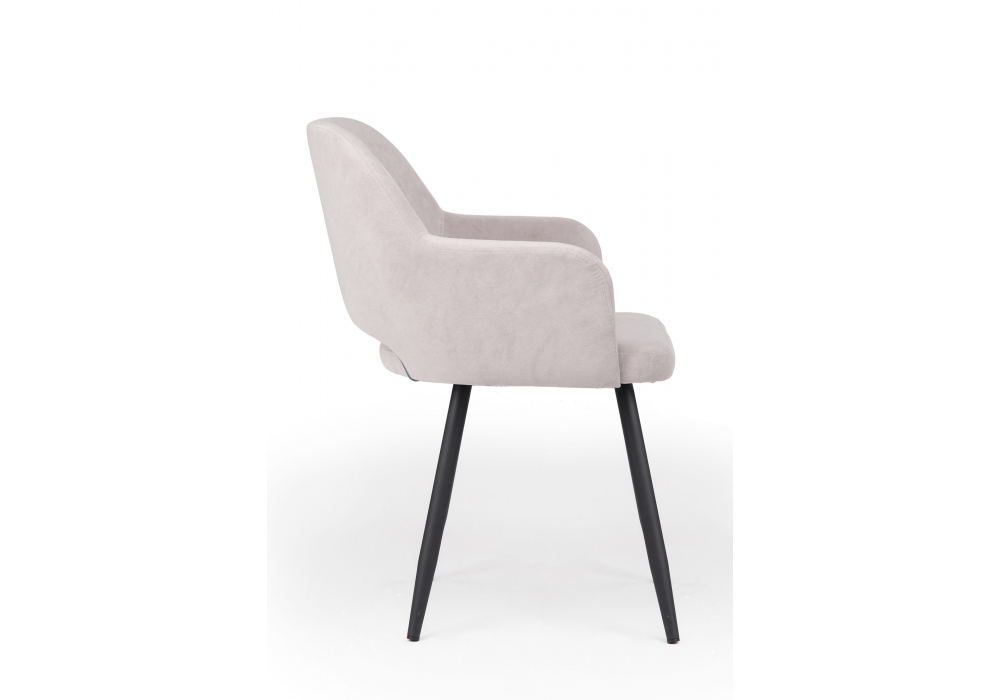 фото стул вращающийся на металлокаркасе woodville эолин 360 светло-серый (glory 36) / черный 631732 | 220svet.ru