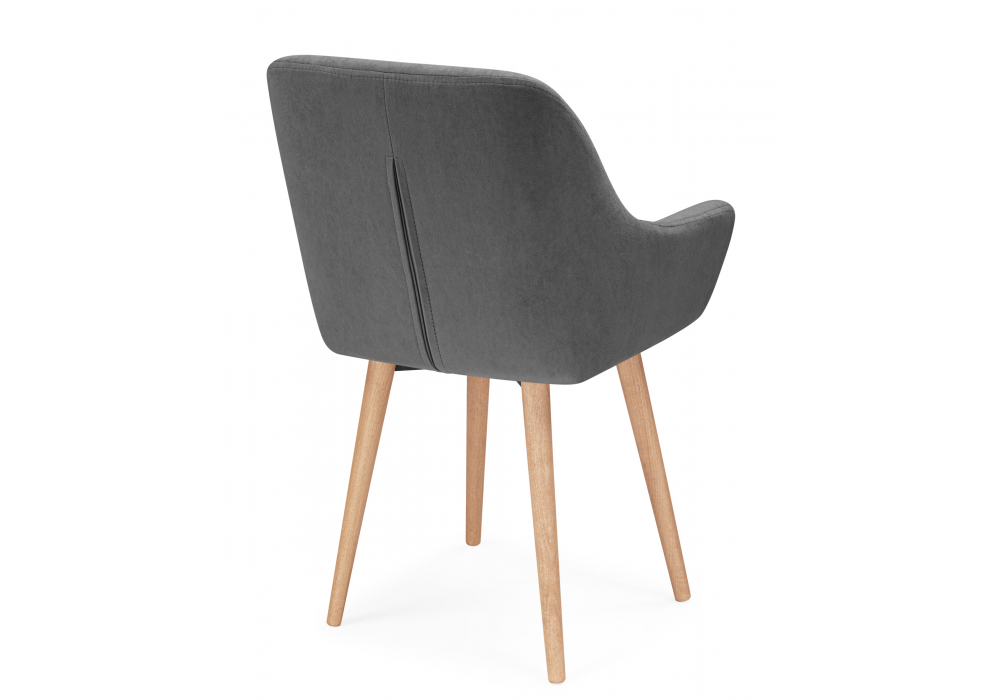 фото стул деревянный woodville флюид 360 темно-серый (zd 995) / светлое дерево 642963 | 220svet.ru