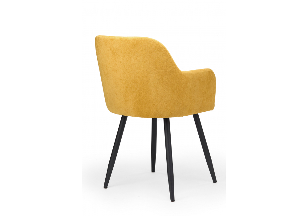 фото стул на металлокаркасе woodville инфини горчичный (ocean 016) / черный 631753 | 220svet.ru