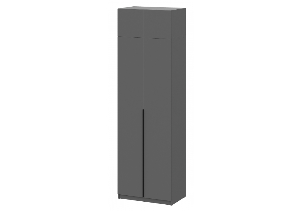 фото шкаф комплектация 1 woodville даиго с антресолью графит серый 676148 | 220svet.ru