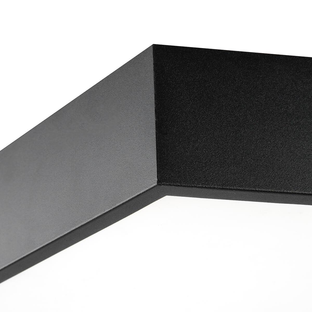 фото подвесной светодиодный cветильник geometria эра hexagon spo-121-b-40k-038 38вт 4000к черный б0050551 | 220svet.ru