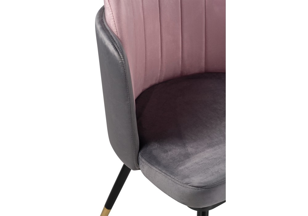 фото стул woodville penelopa dark gray / pink / black / gold 15417 | 220svet.ru
