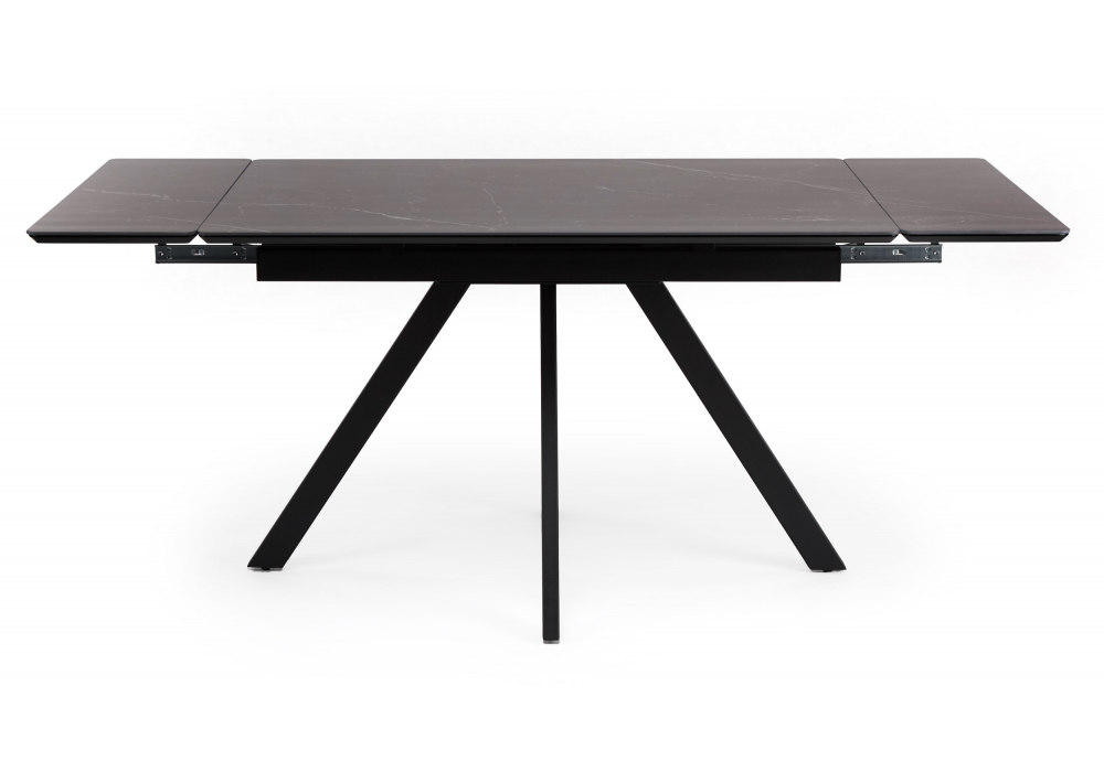 фото керамический стол раскладной 120(180)х80 woodville вилли shakespeare black / черный 622897 | 220svet.ru