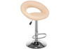 Миниатюра фото барный стул woodville oazis бежевый / хром 15502 | 220svet.ru