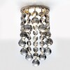 Миниатюра фото встраиваемый светильник ambrella light crystal k205c kf/g | 220svet.ru
