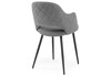 Миниатюра фото стул woodville гутрид прошивка ромбы сзади серый / черный 504178 | 220svet.ru