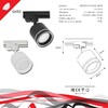 Миниатюра фото трековый светильник reluce 53003-9.3-001ld gx53 bk | 220svet.ru