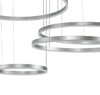 Миниатюра фото подвесной светодиодный светильник indigo galass 14001/4p silver v000016l | 220svet.ru