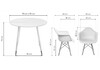 Миниатюра фото обеденная группа woodville амител white / wood 579075 | 220svet.ru