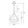 Миниатюра фото подвесная люстра wertmark brenda we586.03.023 | 220svet.ru