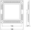 Миниатюра фото встраиваемый светильник deko-light led panel square 15 565156 | 220svet.ru