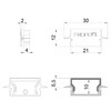 Миниатюра фото заглушка deko-light end cap h-et-01-15 set 2 pcs 979132 | 220svet.ru